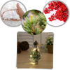 LED Clear Christmas Lightbulbs With 3D Design For Elegant Holiday Decor