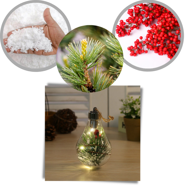 LED Clear Christmas Lightbulbs With 3D Design For Elegant Holiday Decor