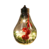 LED Clear Christmas Lightbulbs With 3D Design For Elegant Holiday Decor