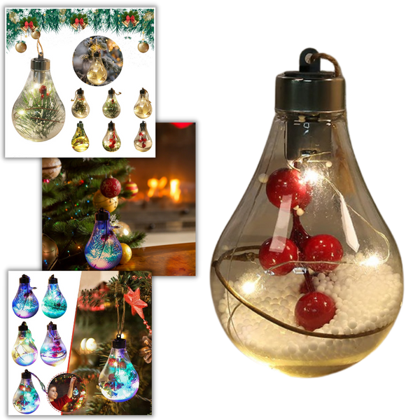 LED Clear Christmas Lightbulbs With 3D Design For Elegant Holiday Decor