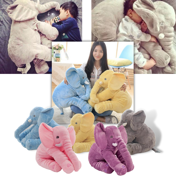Soft Elephant Plush Pillow for Toddlers Cozy Sleep Companion