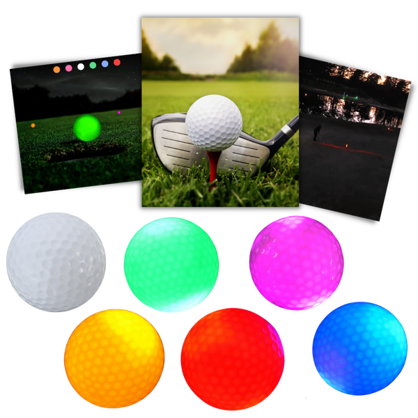 LED Glow Golf Balls Pack For Nighttime Play Waterproof And Durable