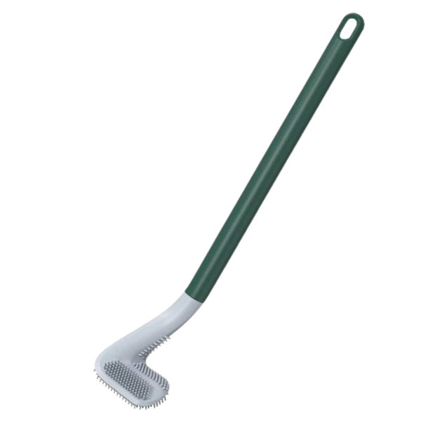 Extended Reach Toilet Brush With Wall Mount For Easy Cleaning