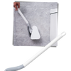 Extended Reach Toilet Brush With Wall Mount For Easy Cleaning