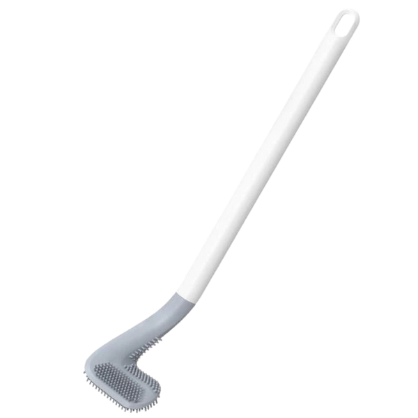 Extended Reach Toilet Brush With Wall Mount For Easy Cleaning