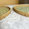 Lotus Leaf Rattan & Shell Fruit Basket Tray