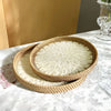 Lotus Leaf Rattan & Shell Fruit Basket Tray