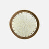 Lotus Leaf Rattan & Shell Fruit Basket Tray