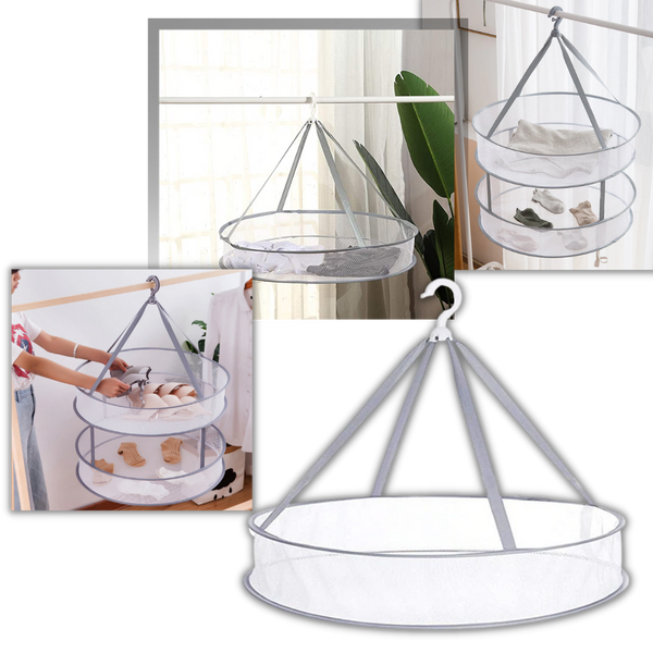 Foldable Mesh Clothes Dryer For Quick Gentle Air Drying