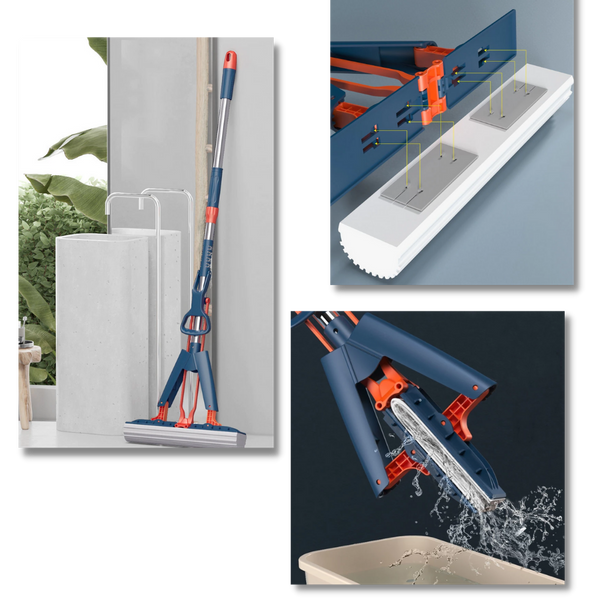 Effortless Squeeze Mop Cleaner for Quick Back Friendly Cleaning