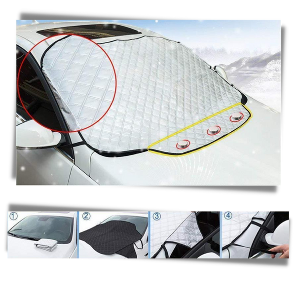 Magnetic Windshield Cover For All Seasons With Waterproof Ice Prevention