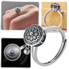 Spinning Lotus Mantra Ring For Women Mindful Compassion Reminder