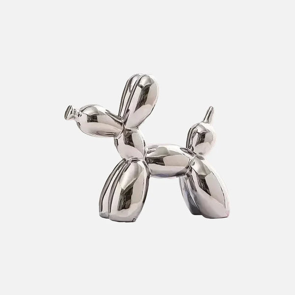 Metallic Balloon Dog Statue