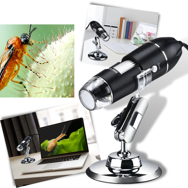 Portable USB Digital Microscope With Adjustable LEDs For High Magnification