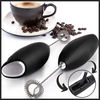 Stainless Steel Handheld Milk Frother With Stand For Creamy Latte Foam