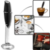 Stainless Steel Handheld Milk Frother With Stand For Creamy Latte Foam