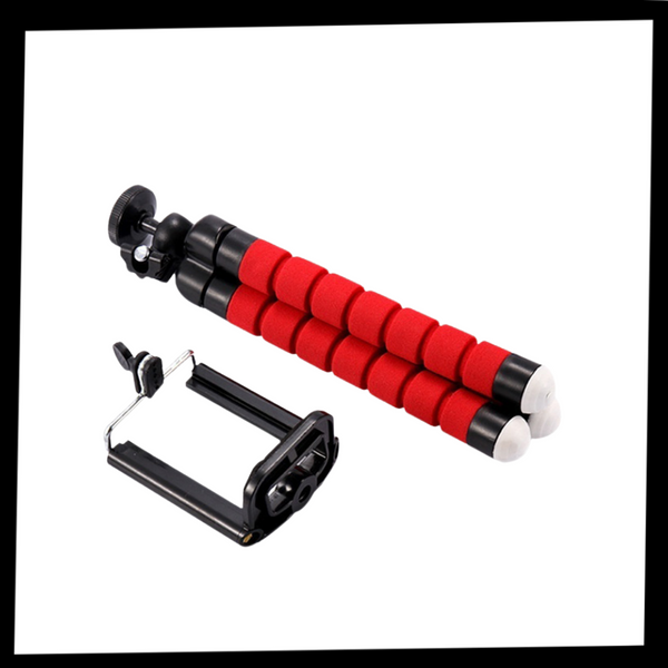 Compact Flexible Phone Tripod With Rotating Ball Head For Stable Shots
