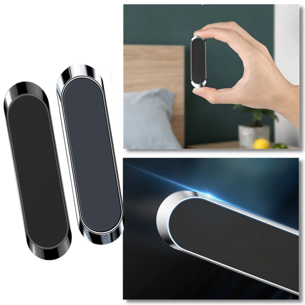 Compact Magnetic Phone Mount Delivers Secure Hands Free Use In Car Or Home