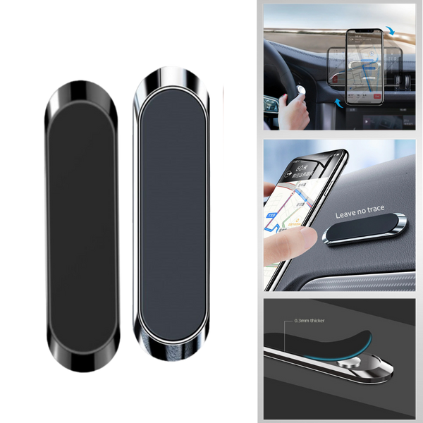 Compact Magnetic Phone Mount Delivers Secure Hands Free Use In Car Or Home