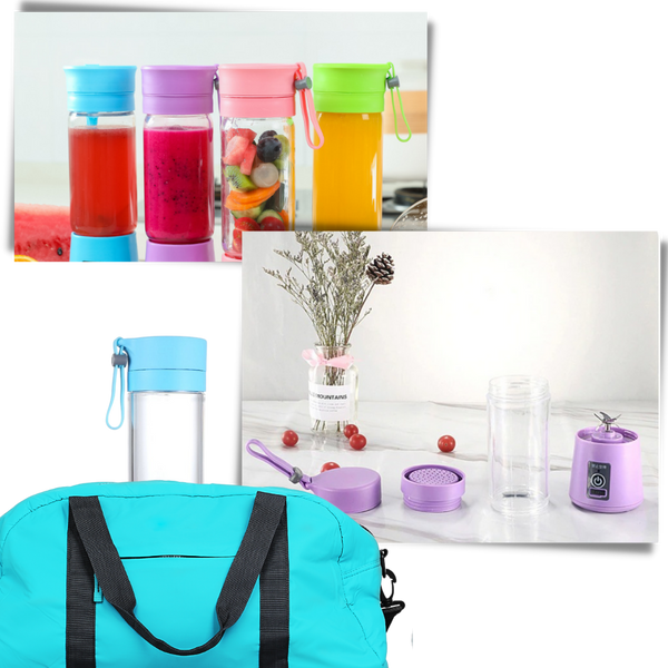 Six Blade Portable USB Rechargeable Blender Bottle For On The Go Smoothies
