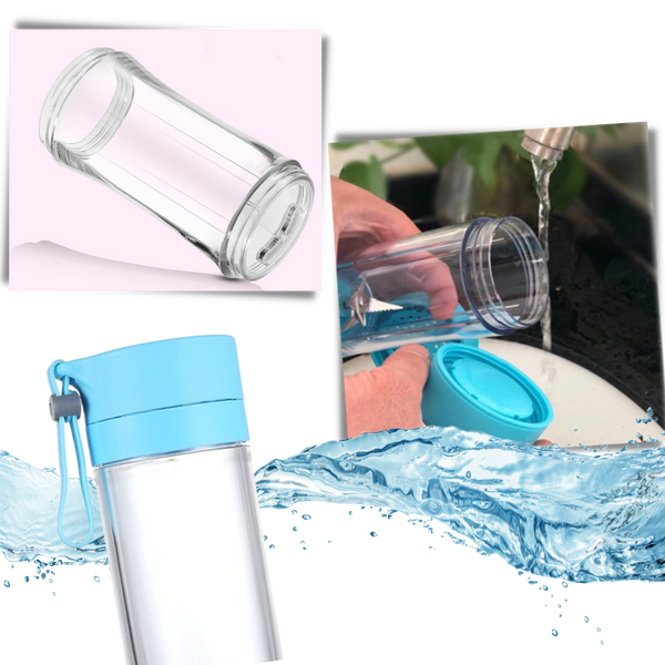 Six Blade Portable USB Rechargeable Blender Bottle For On The Go Smoothies