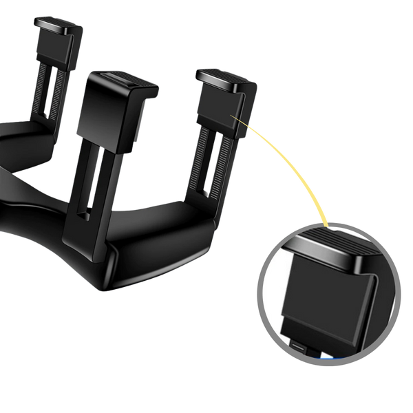 Universal Rearview Mirror Phone Mount For Safer Hands Free Driving