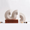 Modern Arch Bookend Sculptures