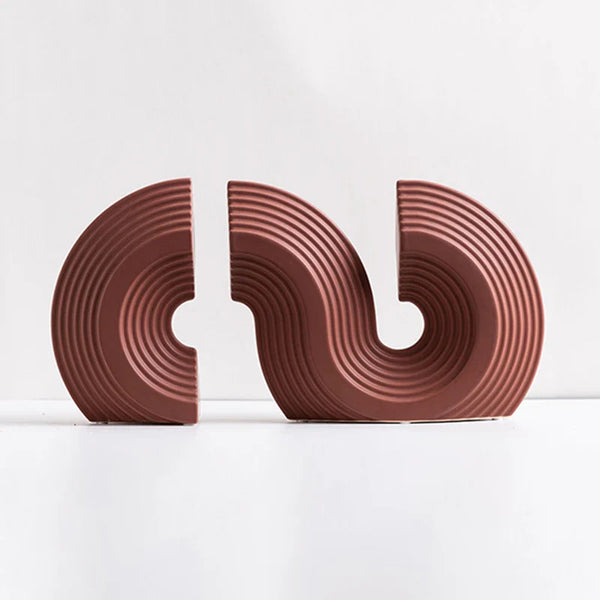 Modern Arch Bookend Sculptures