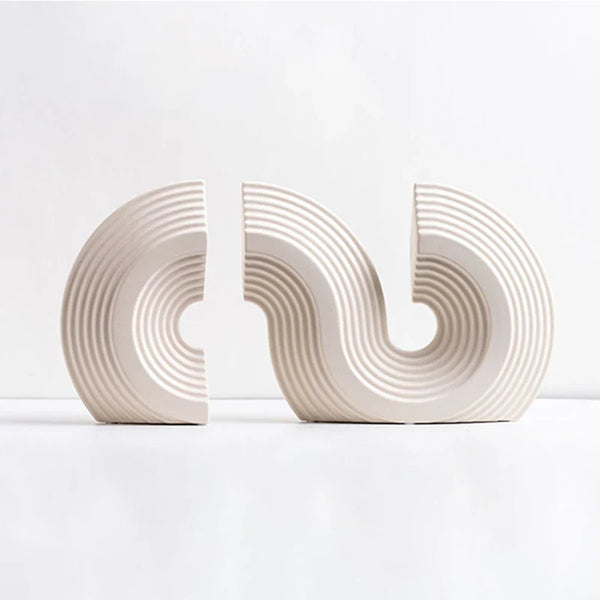 Modern Arch Bookend Sculptures