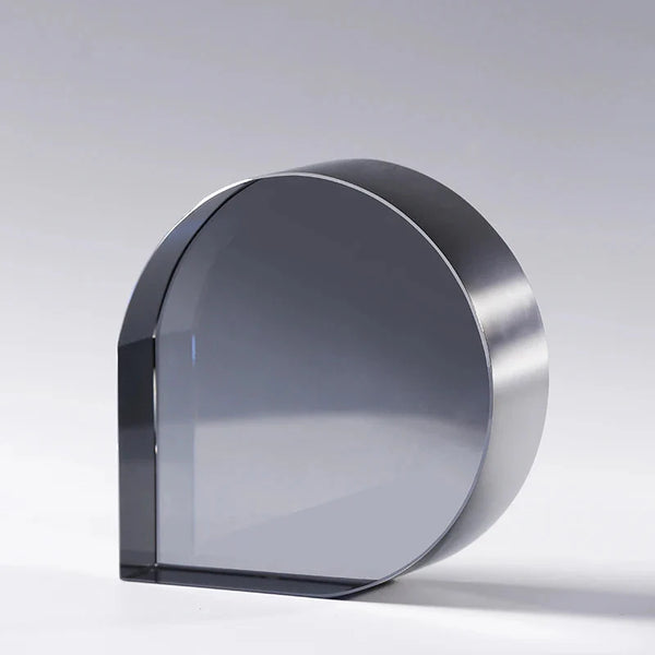 Monochrome Glass Non-Skid Bookends