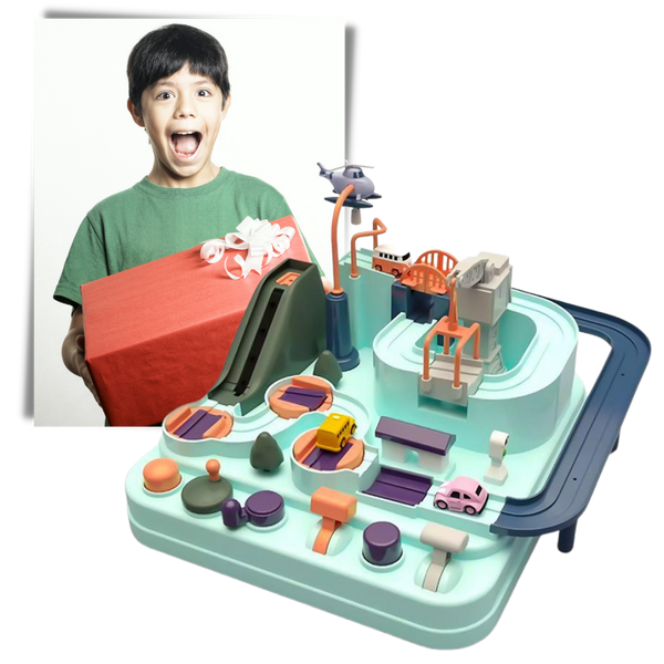 Educational Mechanical Track Toy for Kids Boosting Fine Motor Skills