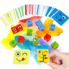 Montessori Emoji Cube Educational Toy for Patience and Social Skills