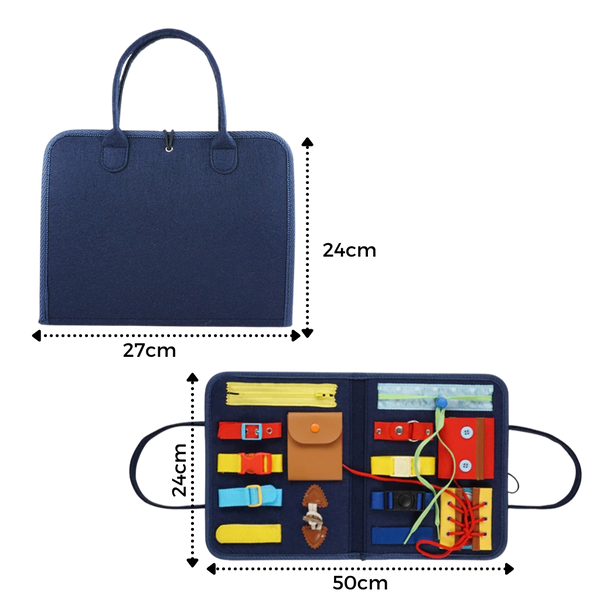 Portable Dressing Skills Toy For Toddlers To Dress Themselves In A Suitcase