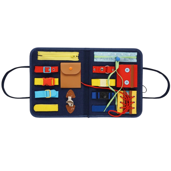 Portable Dressing Skills Toy For Toddlers To Dress Themselves In A Suitcase