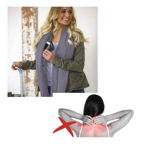 Cozy Lightweight Muffler With Secret Pocket For Safe Valuables