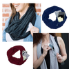 Cozy Lightweight Muffler With Secret Pocket For Safe Valuables