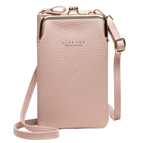 Premium Leather Crossbody Bag With Detachable Strap And Multiple Pockets