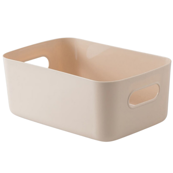 Portable Plastic Storage Basket For Makeup And Skincare Organization