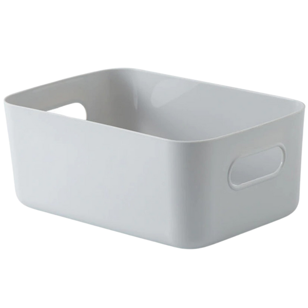Portable Plastic Storage Basket For Makeup And Skincare Organization