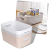 Portable Plastic Storage Basket For Makeup And Skincare Organization