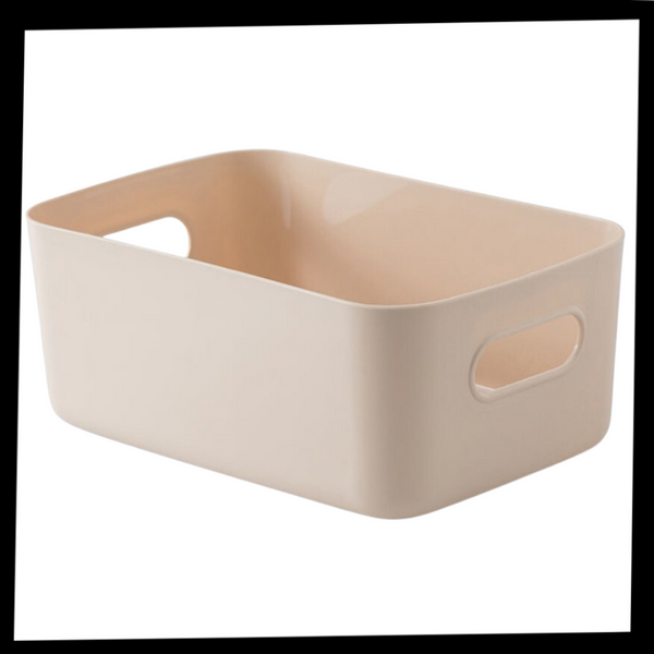 Portable Plastic Storage Basket For Makeup And Skincare Organization