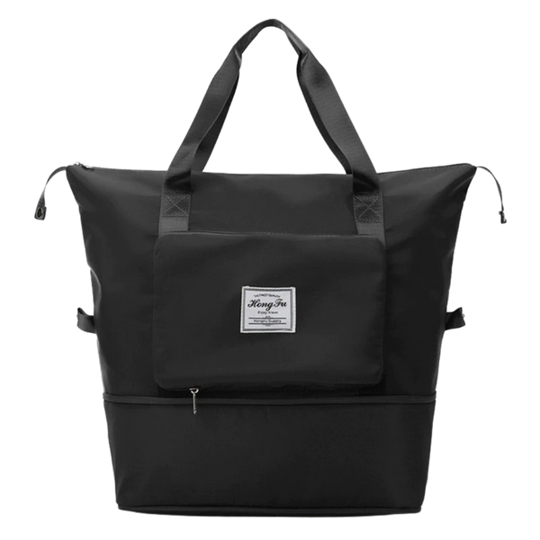 Expandable Foldable Travel Bag With Wet Dry Compartments