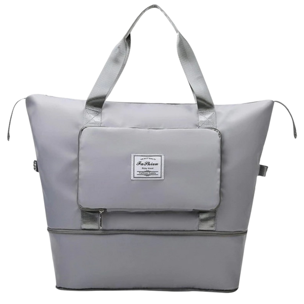 Expandable Foldable Travel Bag With Wet Dry Compartments