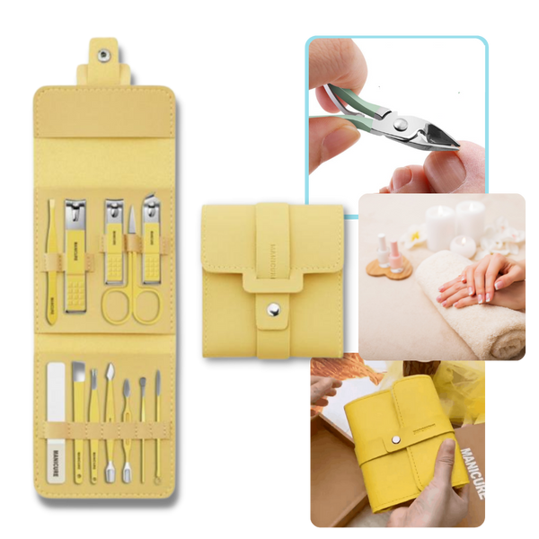 Compact Portable Manicure Kit With All In One Nail Tools For Travel