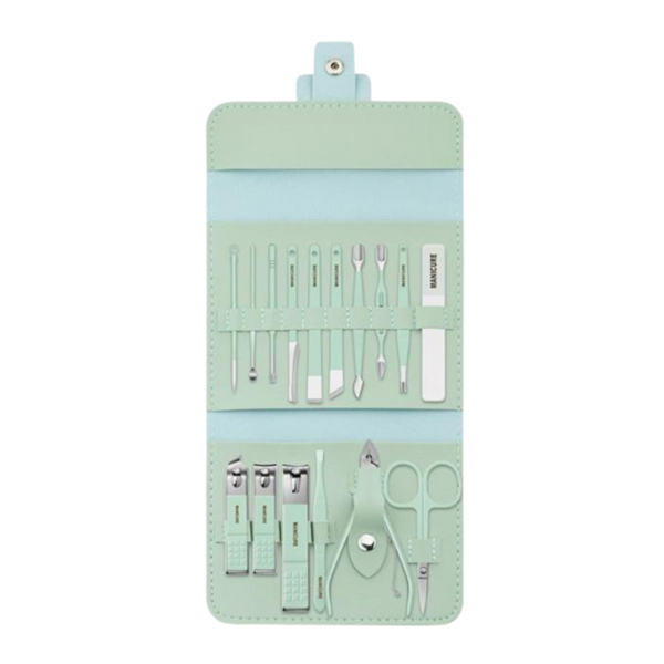 Compact Portable Manicure Kit With All In One Nail Tools For Travel