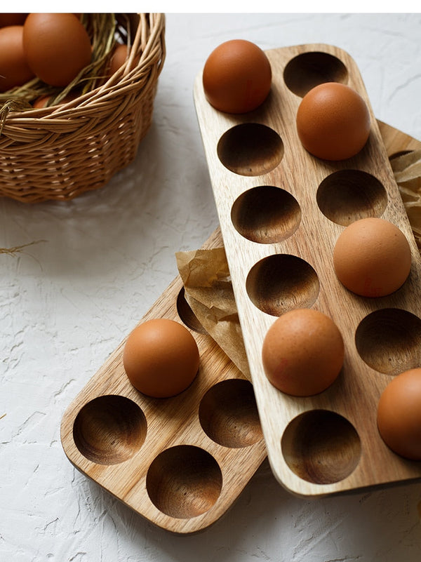Natural Wooden Egg Tray