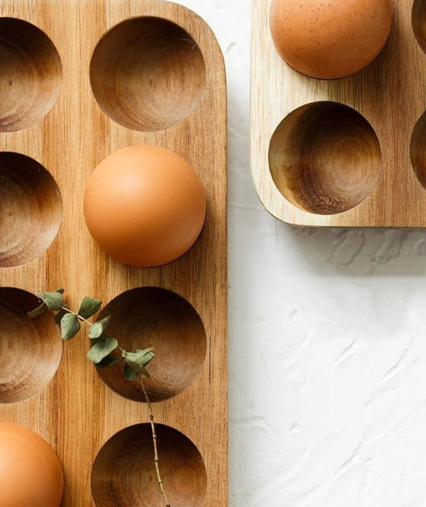 Natural Wooden Egg Tray