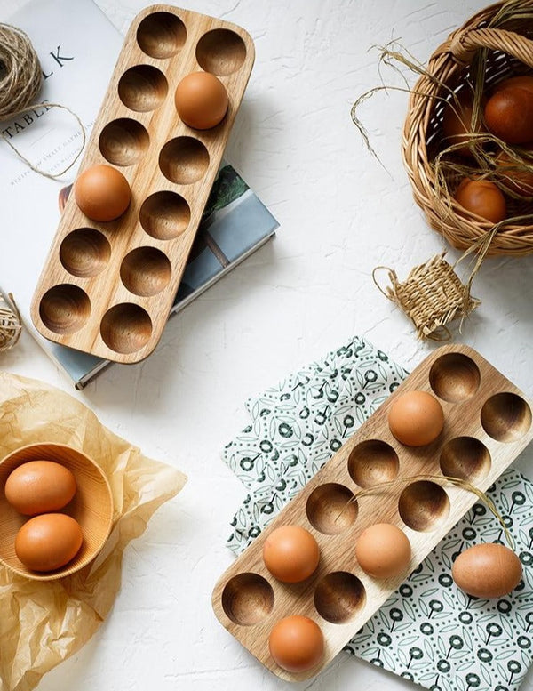 Natural Wooden Egg Tray
