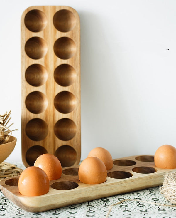 Natural Wooden Egg Tray