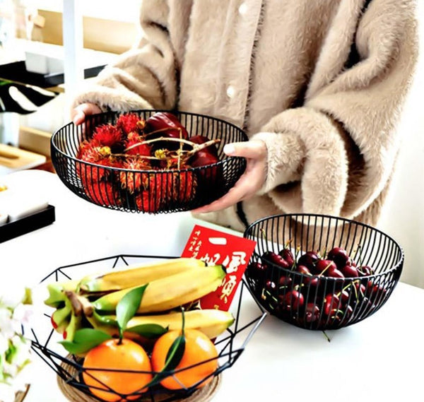 Nature's Nest Metal Fruit Basket